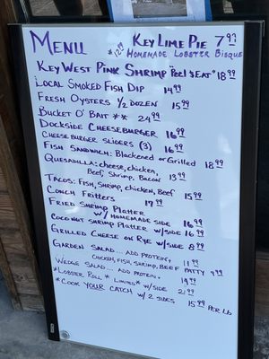 Menu photo 1 Dockside Raw Bar & Grill Islamorada, FL