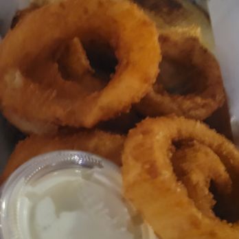 The Lookout Bar & Grill - Blurry onion rings - good tho - Sports Bars Near Me - Oxnard, California
