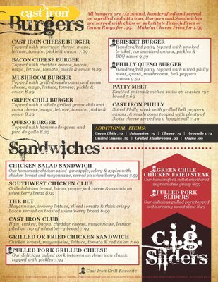 Menu photo 7 Cast Iron Grill Lubbock, TX