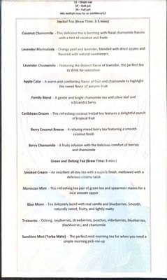 Menu photo 2 Noble Kava Boone, NC Menu photo 2 Noble Kava Boone, NC
