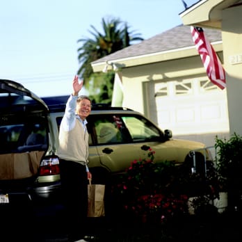 Fredericka Manor - Resident in front of his cottage - Retirement Homes Near Me - Chula Vista, California Fredericka Manor - Resident in front of his cottage - Retirement Homes Near Me - Chula Vista, California