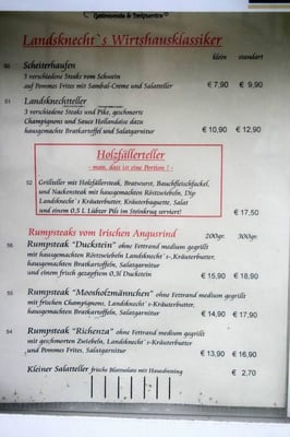 Menu photo 2 Restaurant Landsknecht Königslutter, NI Menu photo 2 Restaurant Landsknecht Königslutter, NI