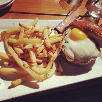 Eureka! - Catalina bison burger with added fried egg - Burgers Near Me - Claremont, California Eureka! - Catalina bison burger with added fried egg - Burgers Near Me - Claremont, California