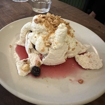 Bettina - Miliken blueberry pavlova dessert - Pizza Near Me - Santa Barbara, California