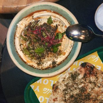 Yellow The Cafe - smoked kefta classic hummus - Bakeries Near Me - Washington, DC, District of Columbia