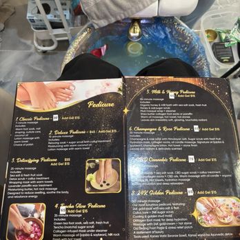 Alta nails Lounge - Pedicure menu - Waxing Near Me - El Cajon, California