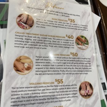 Ivena Nails - Pedicure menu - Nail Salons Near Me - Ottawa, Illinois