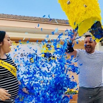 La Pinata Magica - Bee hive piñata was perfect for the "what will it Bee" theme, at our baby reveal. - Party Equipment Rentals Near Me - Covina, California La Pinata Magica - Bee hive piñata was perfect for the "what will it Bee" theme, at our baby reveal. - Party Equipment Rentals Near Me - Covina, California