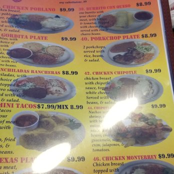 Mi Pueblo 2 - a menu for a mexican restaurant - Mexican Near Me - Brady, Texas