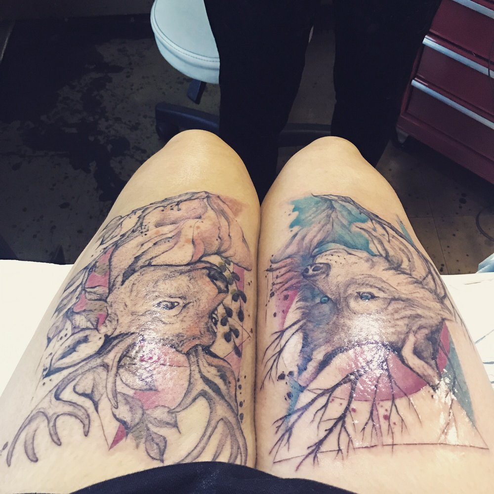 White Rabbit Tattoo - By June :) love it so much - Tattoo Near Me - New York, New York White Rabbit Tattoo - By June :) love it so much - Tattoo Near Me - New York, New York