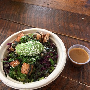 Green Tomato Grill - Miso salmon bowl. - New American Near Me - Brea, California Green Tomato Grill - Miso salmon bowl. - New American Near Me - Brea, California