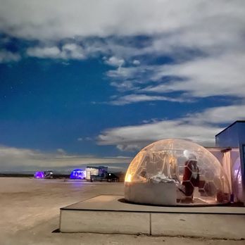 Chamber Stays: Outpost X - The Domes at night - Resorts Near Me Chamber Stays: Outpost X - The Domes at night - Resorts Near Me
