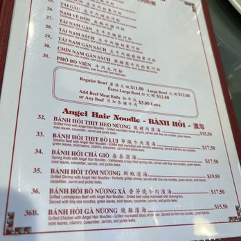 Pho Bang - Part of the menu - Vietnamese Near Me - Elmhurst, New York