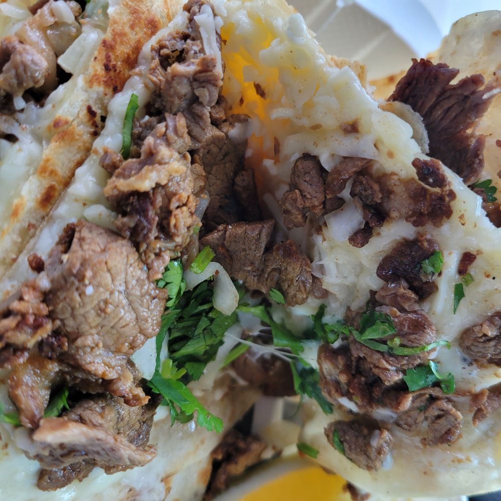 The Taco Boss - Carne asada inside quesadilla - Tacos Near Me - Orange, California