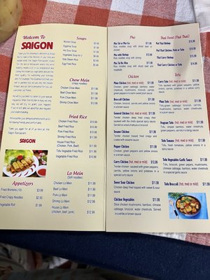 Menu photo 4 Saigon Restaurant Mount Airy, NC