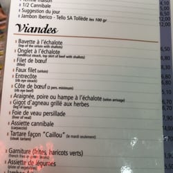 Restaurant Le Couvige Rallye - Menu page 2