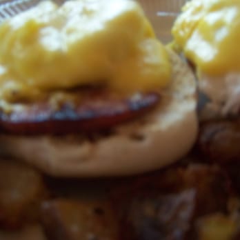 Rebecca's At the Lodge - Egg was undercooked and English muffin/ham were burnt on one side, soggy on the other. - Resorts Near Me - Cloudcroft, New Mexico