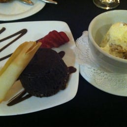 Chocolate lava cake with ice cream Chocolate lava cake with ice cream