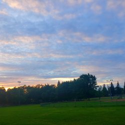 C-Bar-C Park - Sunset over one of the baseball fields