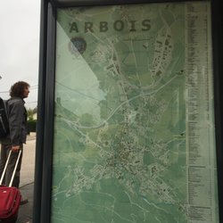 Ville d'Arbois - Map of Arbois, near the train station