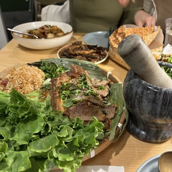 Jun Bistro - (15min wait)Signature Herbal Roasted steak with Sticky Rice - Chinese Near Me - Milpitas, California Jun Bistro - (15min wait)Signature Herbal Roasted steak with Sticky Rice - Chinese Near Me - Milpitas, California