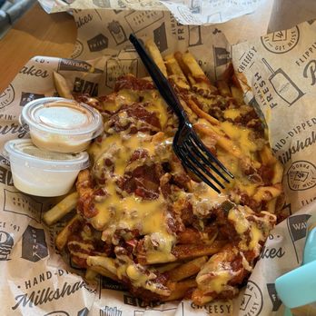 Wayback Burgers - Large chili cheese fries - American Near Me - Firebaugh, California