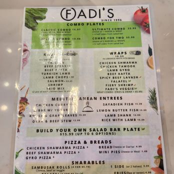 Fadi's Eatery - Menu - Mediterranean Near Me - Houston, Texas