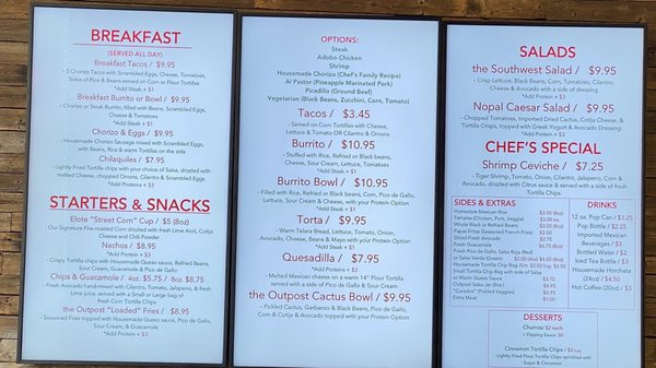 Menu photo 3 the Outpost Mexican Eatery Downers Grove, IL Menu photo 3 the Outpost Mexican Eatery Downers Grove, IL