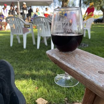 Retzlaff Vineyards - Wine notches in the chairs for your convenience! - Wineries Near Me - Livermore, California Retzlaff Vineyards - Wine notches in the chairs for your convenience! - Wineries Near Me - Livermore, California