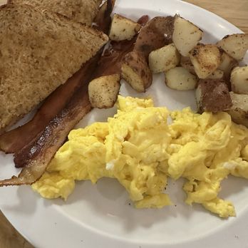 Oceanview Diner - 2 Eggs to Your Liking, with bacon, potatoes and wheat toast. - Breakfast & Brunch Near Me - Norfolk, Virginia