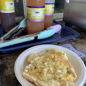 Ali'i Kula Lavender - Y'all must try this scone (make sure to use the toaster outside) and add some lavender jelly & honey! - Tours Near Me - Kula, Hawaii Ali'i Kula Lavender - Y'all must try this scone (make sure to use the toaster outside) and add some lavender jelly & honey! - Tours Near Me - Kula, Hawaii
