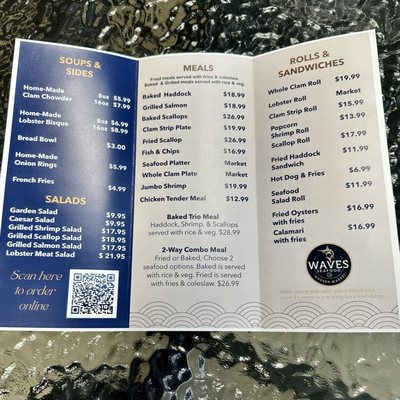 Menu photo 1 Waves Seafood Braintree, MA