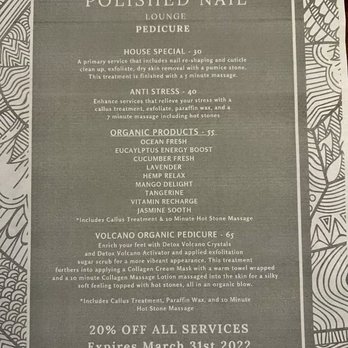 Polished Nail Lounge - Menu of Polished Nail Lounge - Nail Salons Near Me - Orange, California Polished Nail Lounge - Menu of Polished Nail Lounge - Nail Salons Near Me - Orange, California