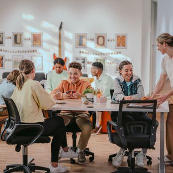 Fusion Academy Southlake - Outside of class, students spend time in the Homework Cafe. This is where students complete their homework as part of their s... - Tutoring Centers Near Me - Southlake, Texas Fusion Academy Southlake - Outside of class, students spend time in the Homework Cafe. This is where students complete their homework as part of their s... - Tutoring Centers Near Me - Southlake, Texas