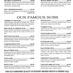 Das Rookhaus - The Menu