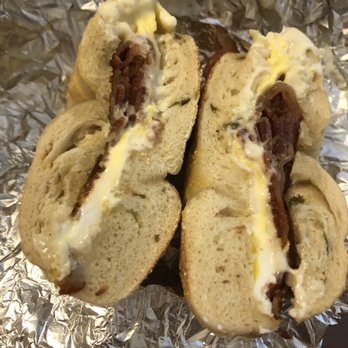 Surf Bagel - Jalepeno breakfast bagel with bacon, cheeae, and egg - Breakfast & Brunch Near Me - Lewes, Delaware Surf Bagel - Jalepeno breakfast bagel with bacon, cheeae, and egg - Breakfast & Brunch Near Me - Lewes, Delaware