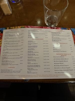 Menu photo 5 Los Agaves Napa, CA