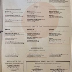 Wahaca Oxford Circus - Menu