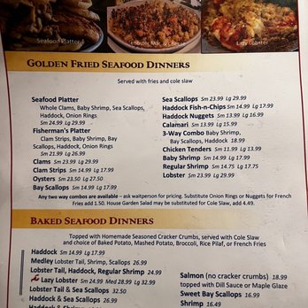 Lobster Boat Restaurant - Menu - Seafood Near Me - Merrimack, New Hampshire