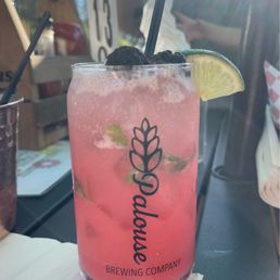 Blackberry coconut mojito