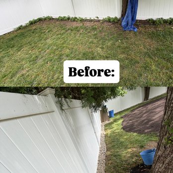 Cinelli Surface Solutions - Weeding and laying river stone lining around edge of yard. - Masonry/Concrete Near Me - Wappingers Falls, New York Cinelli Surface Solutions - Weeding and laying river stone lining around edge of yard. - Masonry/Concrete Near Me - Wappingers Falls, New York