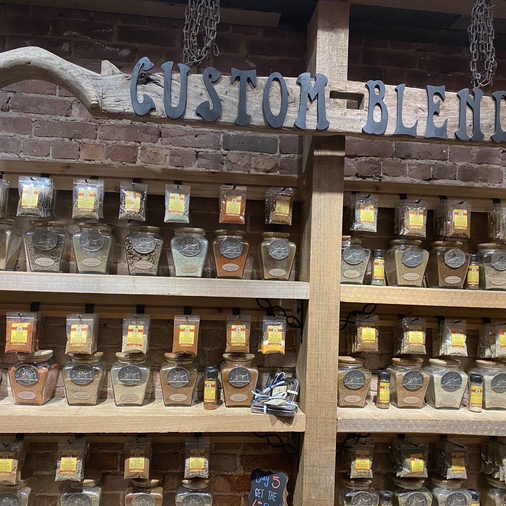 The Spice & Tea Exchange - a display of spices - Herbs & Spices Near Me - Galveston, Texas The Spice & Tea Exchange - a display of spices - Herbs & Spices Near Me - Galveston, Texas