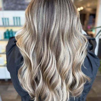Mango Salon - GreenGate - Soft blonde highlights and deeper tones create beautiful contrast from root to end.
Hair by: Sara - Hair Salons Near Me - Henrico, Virginia Mango Salon - GreenGate - Soft blonde highlights and deeper tones create beautiful contrast from root to end.
Hair by: Sara - Hair Salons Near Me - Henrico, Virginia