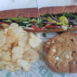 Subway - Black Forest Ham, Chips, and cookies