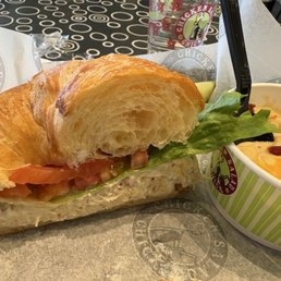 Sassy Scotty Croissant sandwich with Baked Potato soup Sassy Scotty Croissant sandwich with Baked Potato soup
