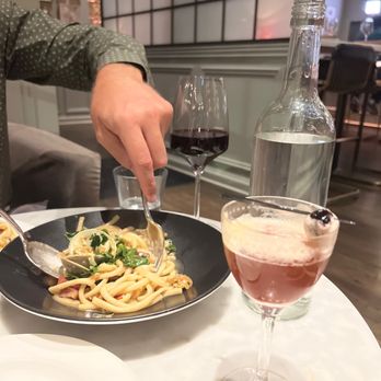 Ella Elli - Pasta with clams! - Wine Bars Near Me - Chicago, Illinois
