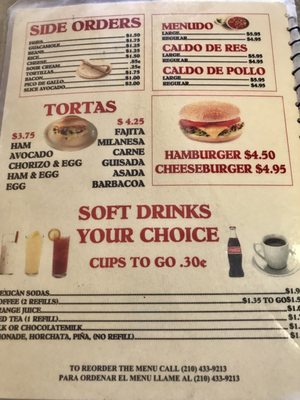 Menu photo 2 Cafe San Luis San Antonio, TX Menu photo 2 Cafe San Luis San Antonio, TX
