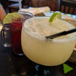 Coconut margarita and strawberry mojito were good. Coconut margarita and strawberry mojito were good.
