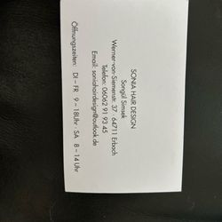 Sonia Hair Design - Contact Information