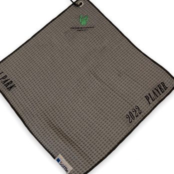 Elevate Embroidery - Custom golf towel with triple embroidery - Customized Merchandise Near Me Elevate Embroidery - Custom golf towel with triple embroidery - Customized Merchandise Near Me